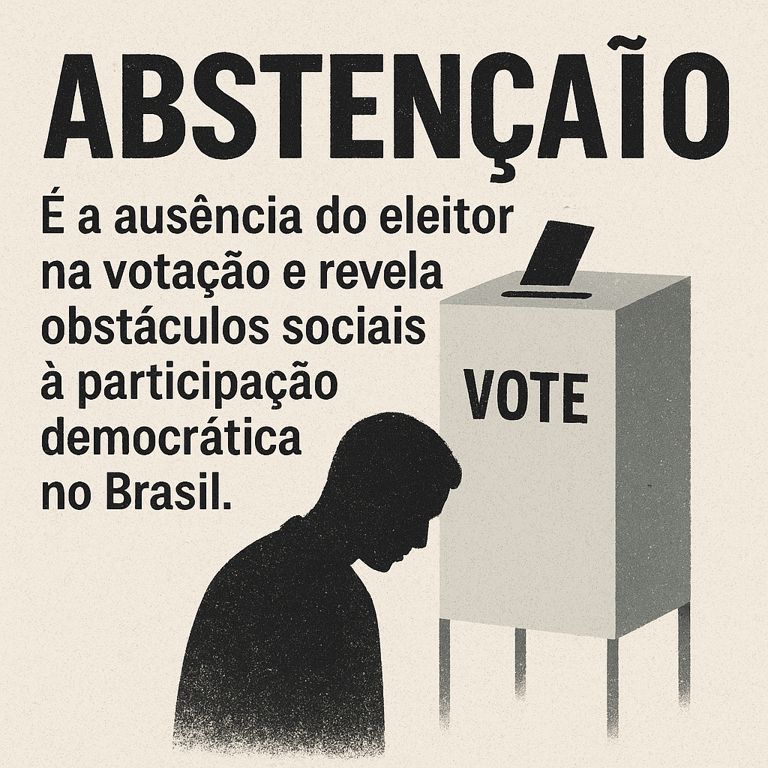 O que é abstenção e por que ela expõe a crise da democracia brasileira