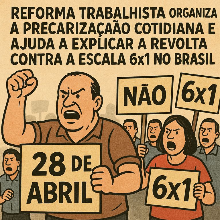 A jornada 6x1 revela o preço vivo da reforma trabalhista