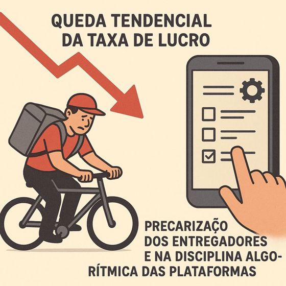 A crise que pedala nas costas do entregador
