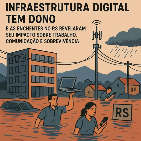 A enchente revela que a infraestrutura digital tem dono