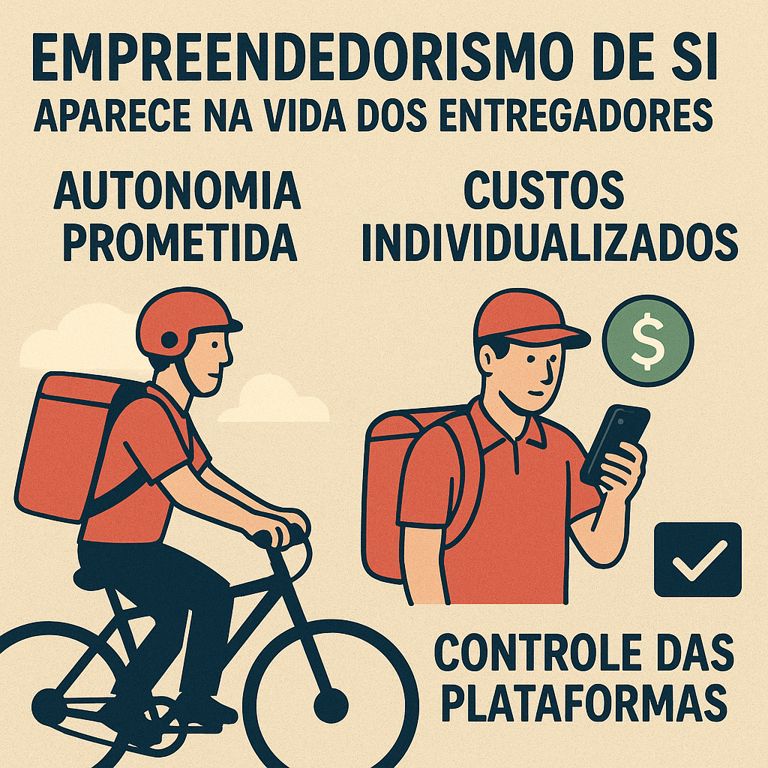 O entregador que virou patrão de uma bicicleta alugada