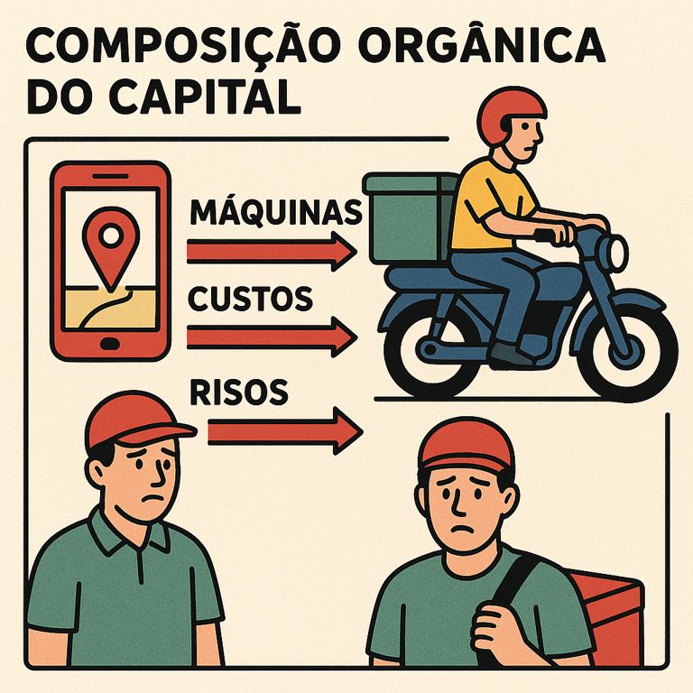 A máquina que o entregador carrega nas costas