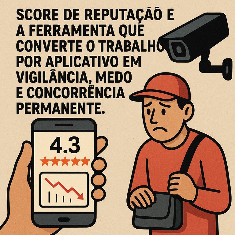 A nota que manda calar o entregador