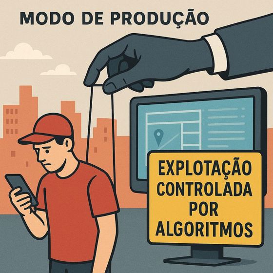 O modo de produção aparece quando o entregador recusa a corrida