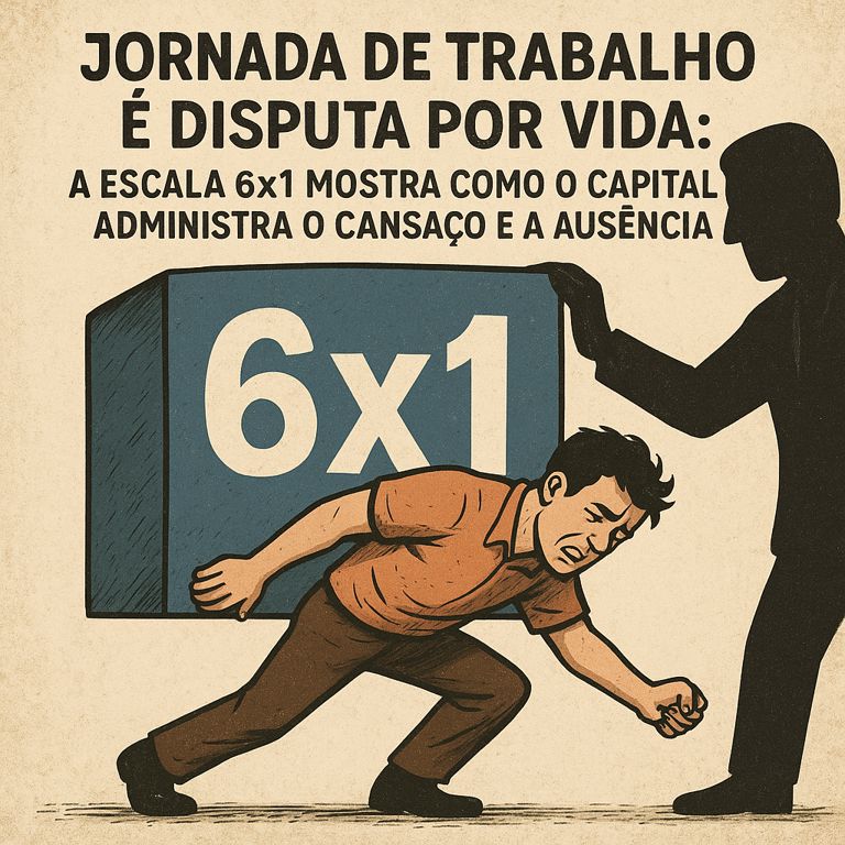 A escala 6x1 revela que o capital ainda disputa cada hora de vida