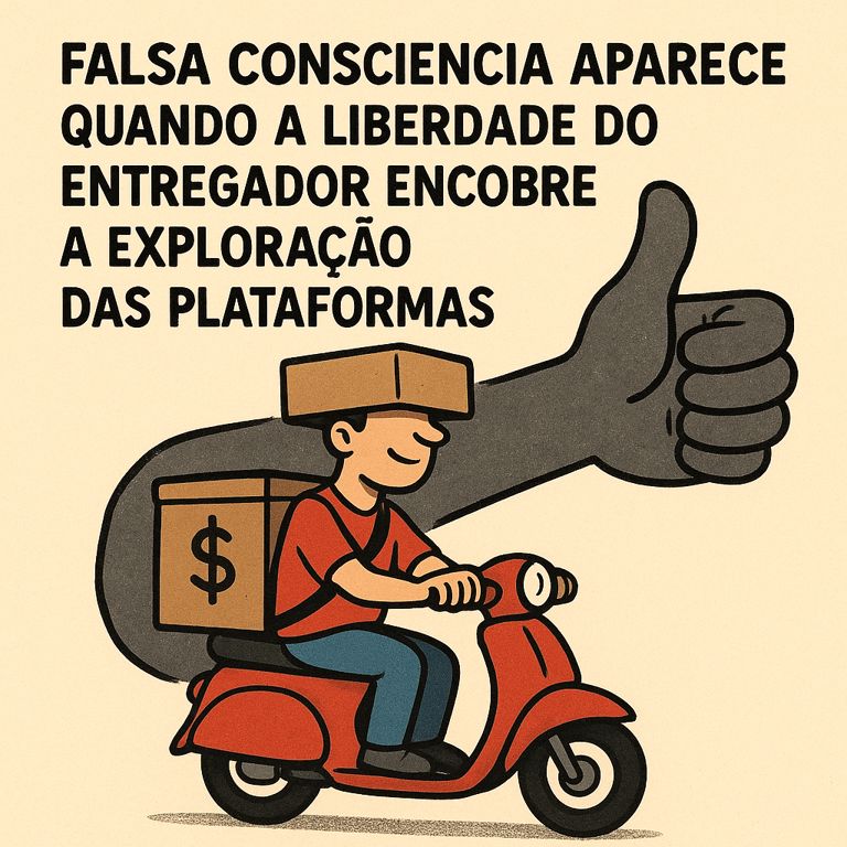 Quando o entregador chama exploração de liberdade