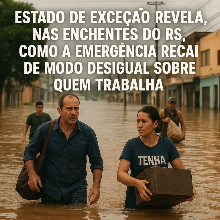 A enchente e o governo da exceção sobre quem trabalha