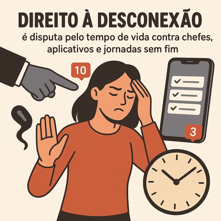 O direito de sumir quando o trabalho chama