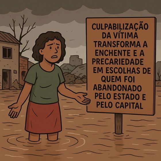 Quando a enchente vira culpa de quem não tinha para onde fugir