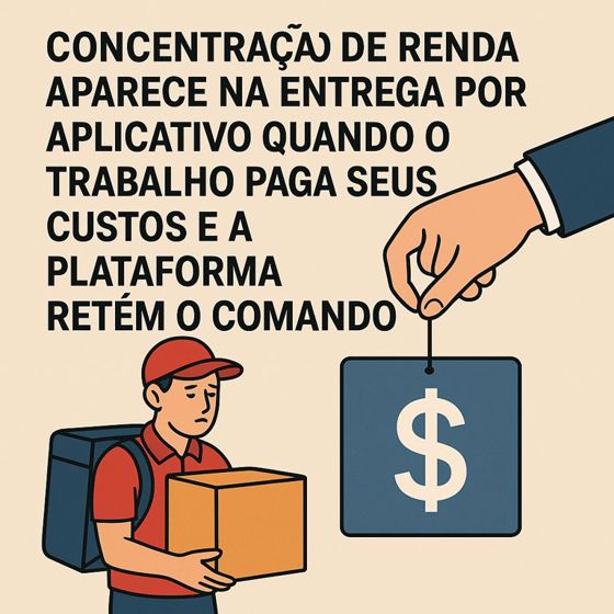 A riqueza que pedala e não chega ao entregador
