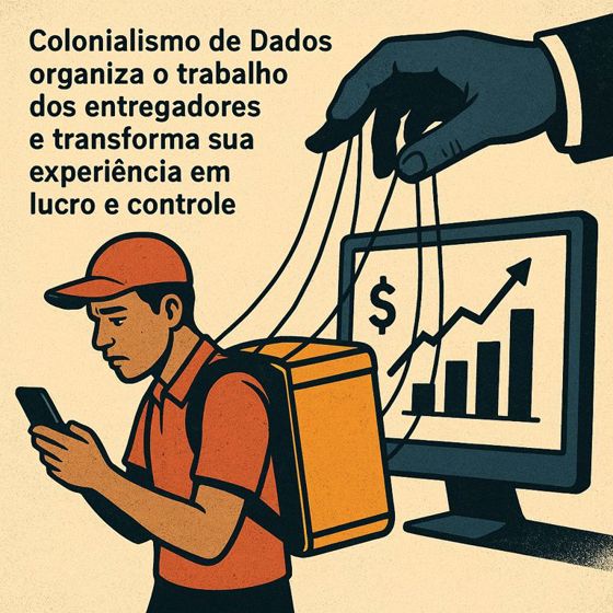 O entregador brasileiro sob o império invisível dos dados