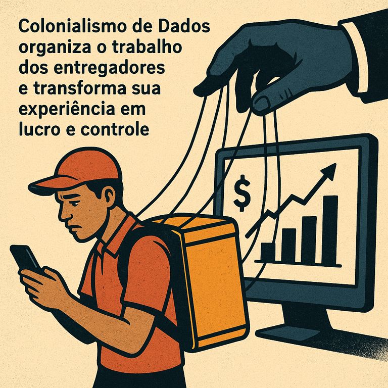 O entregador brasileiro sob o império invisível dos dados