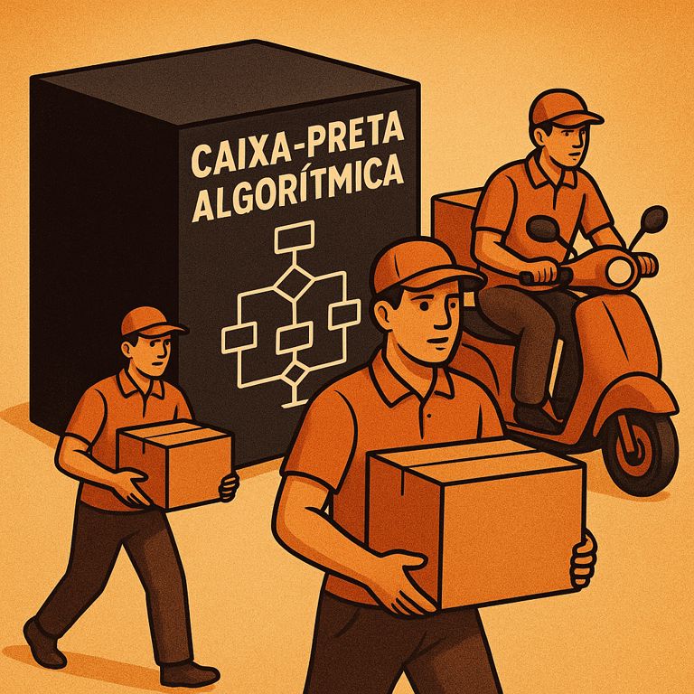 A caixa-preta que transforma o entregador em réu sem defesa