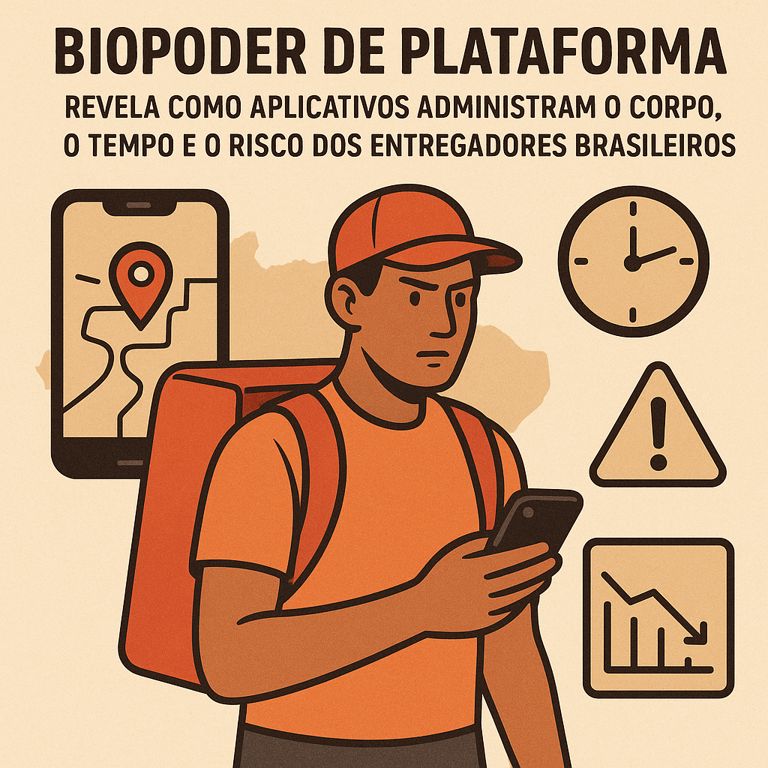 O corpo do entregador é a fronteira do biopoder de plataforma