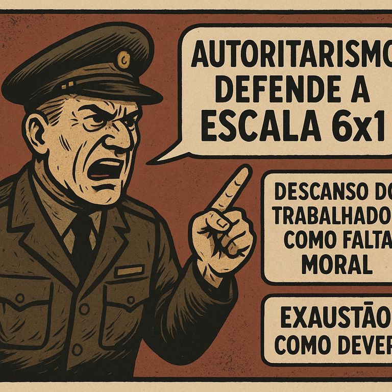 A escala 6x1 e o autoritarismo que chama exaustão de dever