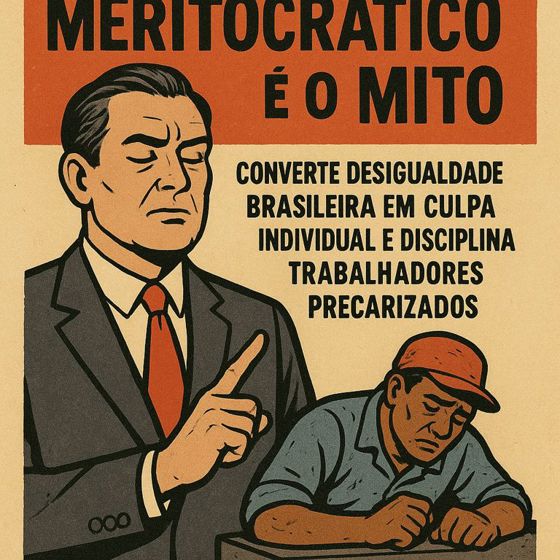 Meritocratico é o trabalhador que vence quando a derrota já foi privatizada