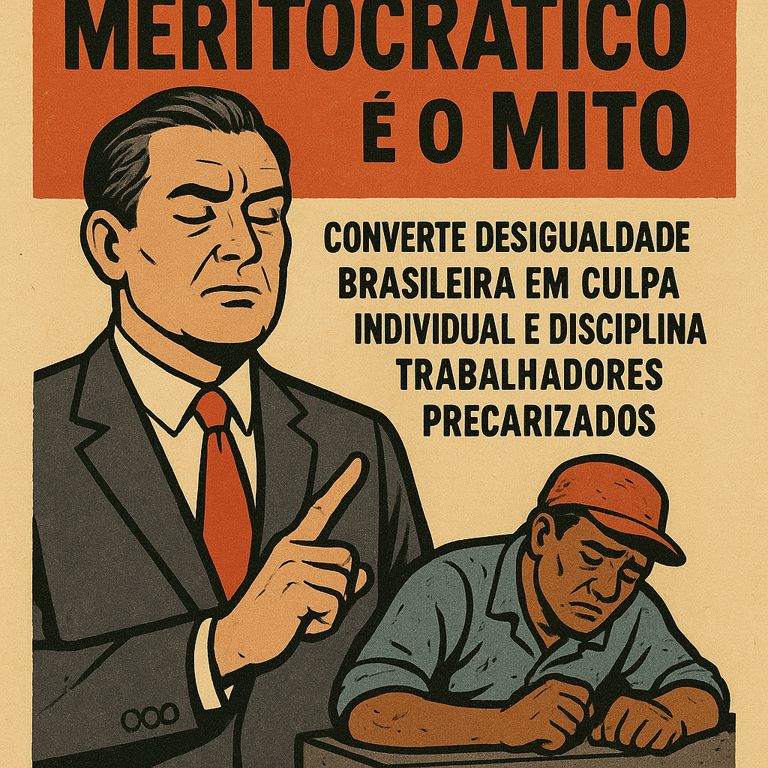 Meritocratico é o trabalhador que vence quando a derrota já foi privatizada