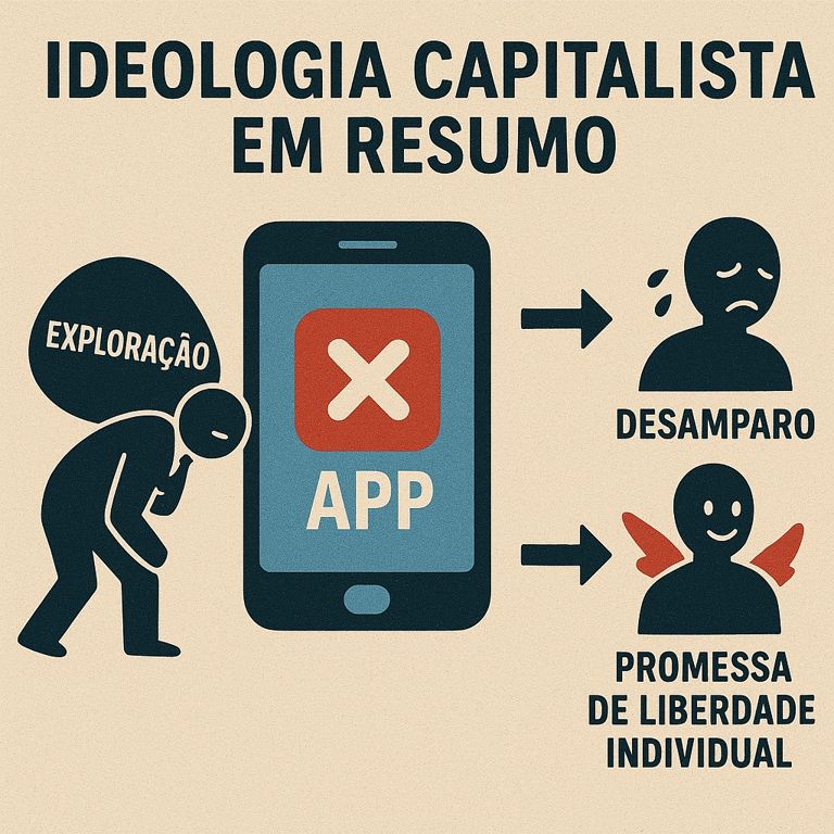 Ideologia capitalista em resumo: a liberdade que pedala sem direitos