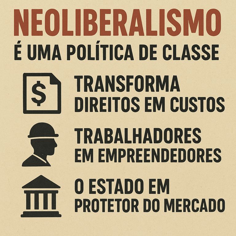 Neoliberalismo é a liberdade de obedecer ao mercado