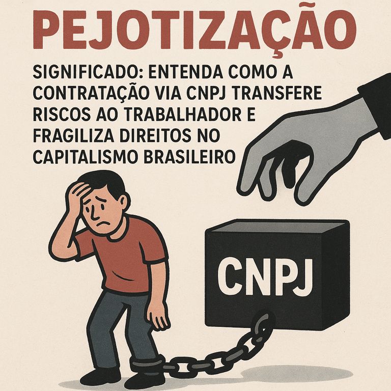 Pejotização significado e a fraude que transforma emprego em risco
