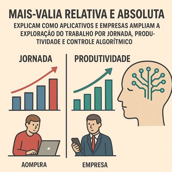 Mais-valia relativa e absoluta na fábrica invisível do aplicativo
