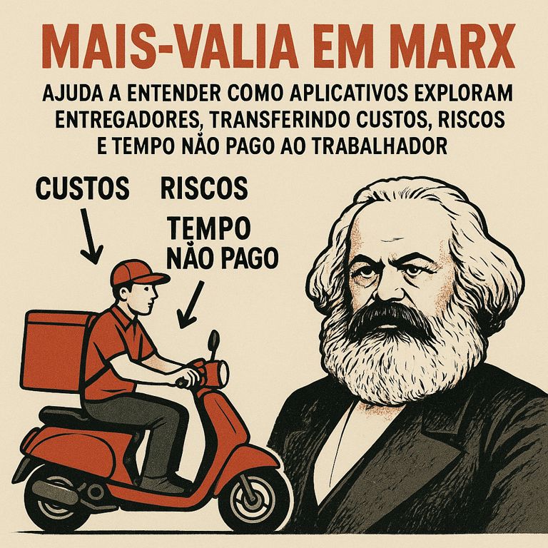 Mais-valia em Marx diante do entregador de aplicativo