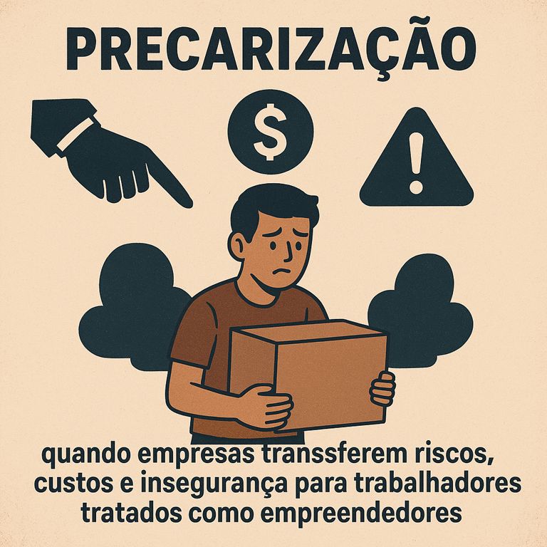 O que significa precarização quando o risco vira salário