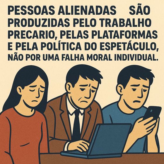 Pessoas alienadas não nasceram alienadas