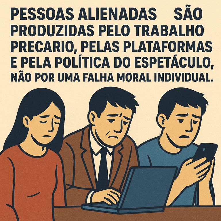 Pessoas alienadas não nasceram alienadas