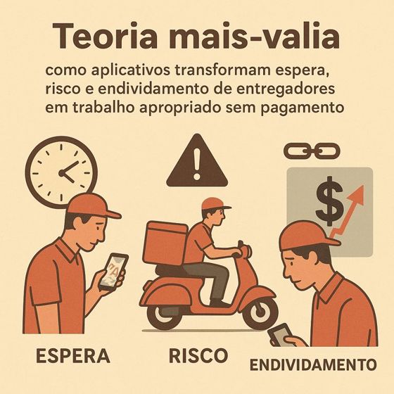 Teoria mais valia no capitalismo do entregador
