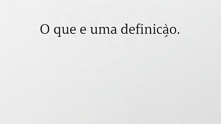 O que é uma definição e quem decide o sentido das coisas