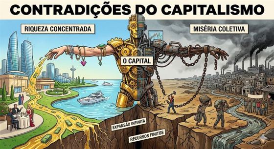 Contradição do Capitalismo em um Slide