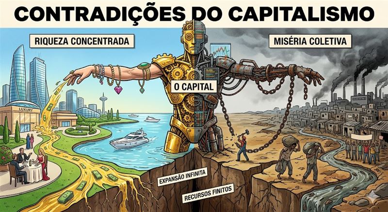 Contradição do Capitalismo em um Slide